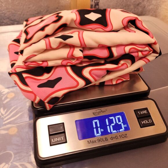 Zara Midi Dress Medium Pink, Black Printed Side Slits Resort - Picture 12 of 12